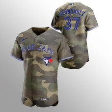 Toronto Blue Jays Teoscar Hernandez Camo 2021 Armed Forces Day Authentic Jersey