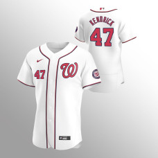 Men's Washington Nationals Howie Kendrick Authentic White 2020 Home Jersey