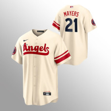 Angels Mike Mayers Cream Replica Jersey 2022 City Connect
