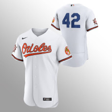 Jackie Robinson Baltimore Orioles Authentic White Jersey