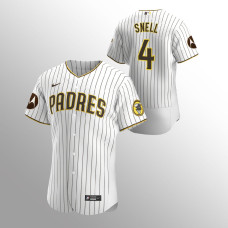 Blake Snell San Diego Padres Authentic Motorola Patch White Jersey