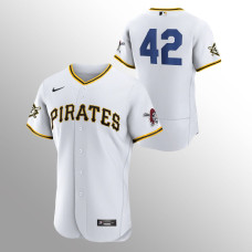 Jackie Robinson Pittsburgh Pirates Authentic White Jersey