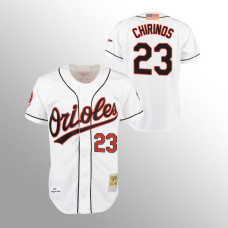 Robinson Chirinos Orioles #23 Authentic Jersey Home White