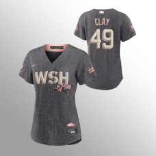 Nationals #49 Sam Clay Women's Jersey Replica Gray 2022 City Connect