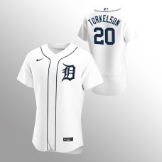 Detroit Tigers #20 Spencer Torkelson Home Authentic White Jersey