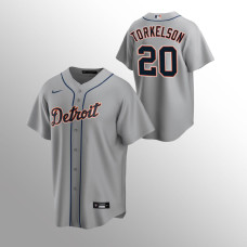 Detroit Tigers #20 Spencer Torkelson Road Replica Gray Jersey