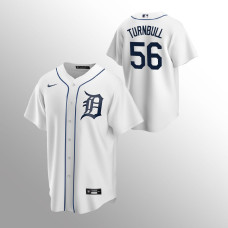 Tigers #56 Youth Spencer Turnbull Replica Home White Jersey