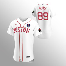 Boston Red Sox #89 Tanner Houck Boston Strong Alternate Authentic White Jersey