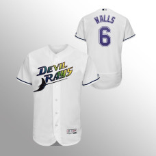 Rays Taylor Walls Jersey White Authentic Collection Turn Back The Clock Home Flex Base