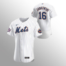 Travis Jankowski White Mets Jersey Authentic Home