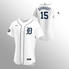 Detroit Tigers #15 Tucker Barnhart Authentic Home White Jersey