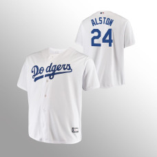Los Angeles Dodgers Walter Alston White #24 Big & Tall Replica Jersey