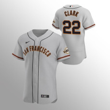 Will Clark Giants Jersey Gray Authentic Road 2022