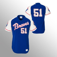 Braves #51 Will Smith Heritage Throwback Blue Jersey