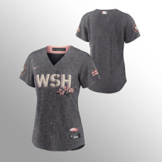 Nationals # Jersey Women's Replica Gray 2022 City Connect