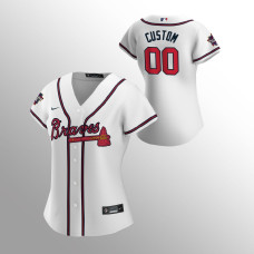 Women's Atlanta Braves Custom White Home 2021 MLB All-Star Game Replica Jersey