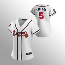 Women's Atlanta Braves Freddie Freeman White Home 2021 MLB All-Star Game Replica Jersey
