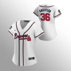 Women's Atlanta Braves Ian Anderson White Home 2021 MLB All-Star Game Replica Jersey