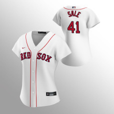 Women's Boston Red Sox Chris Sale White 2020 Replica Home Jersey