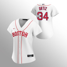 Women's Boston Red Sox David Ortiz White 2021 Replica Patriots' Day Jersey