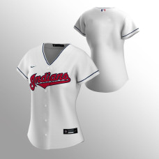 Women's Cleveland Indians Replica White Home Jersey