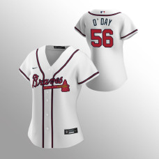 Braves #56 Darren O'Day Women's Jersey Home White Replica