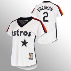 Women's Houston Astros Alex Bregman White Cooperstown Collection Home Jersey