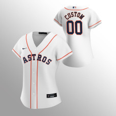 Women's Houston Astros Custom White 2020 Replica Home Jersey
