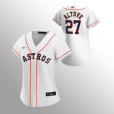 Women's Houston Astros Jose Altuve White 2020 Replica Home Jersey
