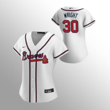 Braves #30 Kyle Wright Women's Jersey Home White Replica