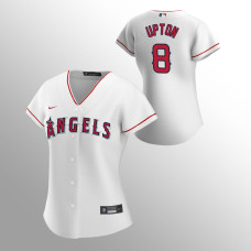 Women's Los Angeles Angels Justin Upton White 2020 Replica Home Jersey