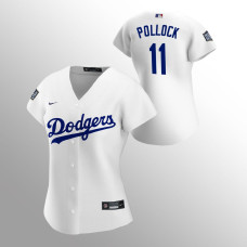 Women's Los Angeles Dodgers A.J. Pollock White 2020 World Series Replica Jersey