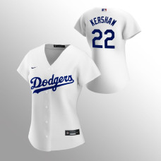 Women's Los Angeles Dodgers Clayton Kershaw White 2020 Replica Home Jersey