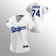 Women's Los Angeles Dodgers Kenley Jansen White 2020 World Series Replica Jersey