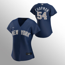 Women's New York Yankees Aroldis Chapman Navy 2020 Replica Alternate Jersey