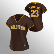 Women's San Diego Padres Fernando Tatis Jr. Brown Replica 2020 Road Jersey