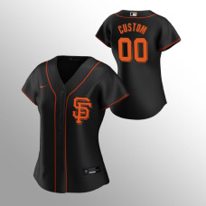 Women's San Francisco Giants Custom Black 2020 Replica Alternate Jersey