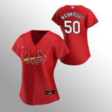 Women's St. Louis Cardinals Adam Wainwright Red 2020 Replica Alternate Jersey