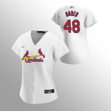 Women's St. Louis Cardinals Harrison Bader White 2020 Replica Home Jersey