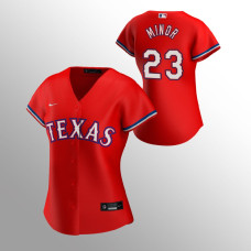 Women's Texas Rangers Mike Minor Red 2020 Replica Alternate Jersey
