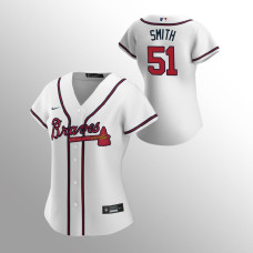 Braves #51 Will Smith Women's Jersey Home White Replica