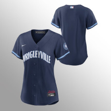 Women Chicago Cubs 2021 City Connect Navy Replica Jersey