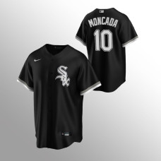 Chicago White Sox #10 Yoan Moncada Replica Alternate Black Jersey