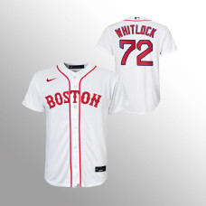 Youth Boston Red Sox Garrett Whitlock White 2021 Replica Patriots' Day Jersey