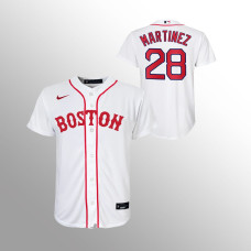Youth Boston Red Sox J.D. Martinez White 2021 Replica Patriots' Day Jersey