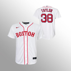 Youth Boston Red Sox Josh Taylor White 2021 Replica Patriots' Day Jersey