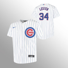 Youth Chicago Cubs Jon Lester White Replica Home Jersey