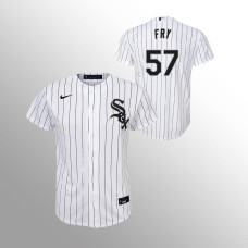 Youth Chicago White Sox Jace Fry White Replica Home Jersey