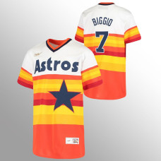 Youth Houston Astros #7 Craig Biggio White Home Cooperstown Collection Jersey
