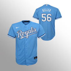Youth Kansas City Royals Brad Keller Light Blue Replica Alternate Jersey
